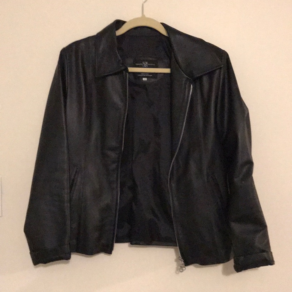 Black Vera Pelle leather jacket